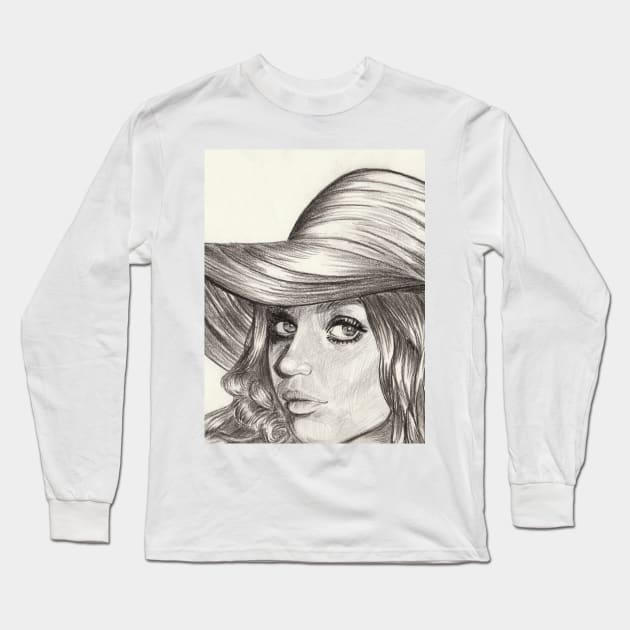 Mila Kunis Long Sleeve T-Shirt by Svetlana Pelin